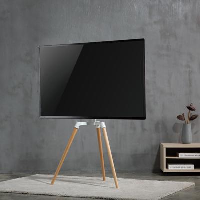 Nedis TVSM7060WT Tv Vloerstandaard 50 - 65 " 35 Kg Scandinavian Design Draaibaar Anti-omval-riem Snap-lock Aluminium / Staal Wit - thumbnail