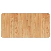 Wastafelblad 80x40x1,5cm behandeld massief hout lichtbruin - thumbnail