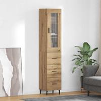 Highboard Artisan Eiken 34,5 x 34 x 180 cm Bewerkt hout - thumbnail
