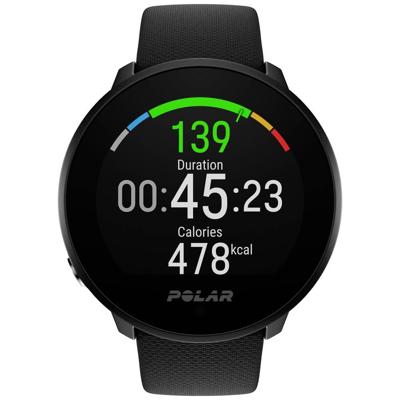 Polar Unite Sporthorloge met geïntegreerde sensor 43 mm Uni Zwart