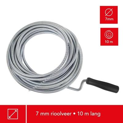 Ontstoppingsveer dia. 7 mm 10 m Velleman - Velleman