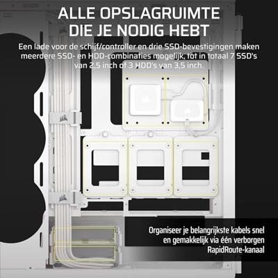 Corsair iCUE LINK 5000T LX RGB Midi Tower Wit