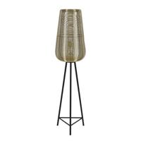 Light & Living Vloerlamp 'Adeta', goud+mat zwart, 147cm hoog - thumbnail