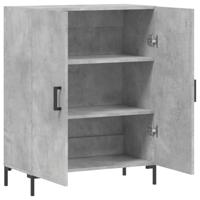 Dressoir 69,5x34x90 cm bewerkt hout betongrijs - thumbnail