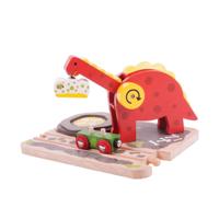 Bigjigs houten dino kraan - thumbnail