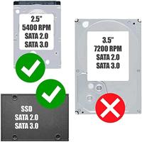 Behuizing voor Harde Schijf TooQ TQE-2526B HD 2.5" SATA III Zwart 2,5" - thumbnail