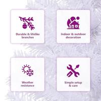 Kunstkerstboom met standaard 380 takken 150 cm - thumbnail