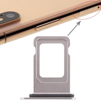 Dubbele SIM-kaarthouder voor iPhone XS Max (dubbele SIM-kaart) (wit)
