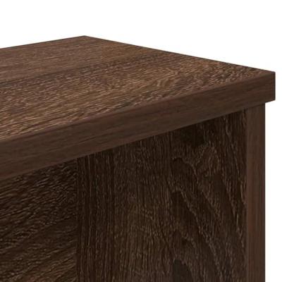 VidaXL Keukenrek stapelbaar 60x15x16 cm bewerkt hout bruin eikenkleur