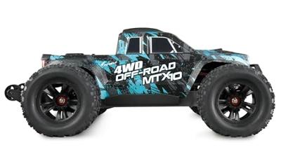Amewi Hyper Go MTX10 Blauw Brushless 1:10 RC auto Elektro Monstertruck RTR 2,4 GHz Amewi Hyper Go MTX10 Blauw Brushless 1:10 RC auto Elektro Monstertruck RTR 2,4 GHz