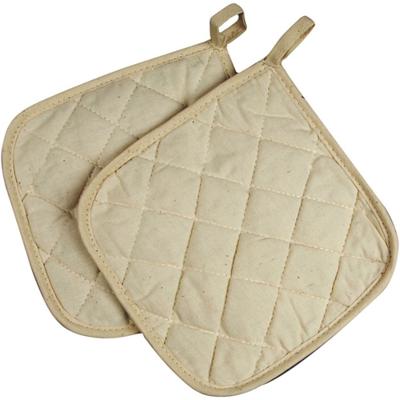 Creativ Company Pannenlappen, afm 20x20 cm, 115 gr, licht naturel, 4 stuk/ 1 doos
