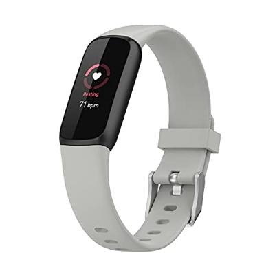 Fitbit Luxe - Sportbandje met gesp - Maat: Small - Grijs Fitbit Luxe - Sportbandje met gesp - Maat: Small - Grijs