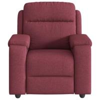 Fauteuil verstelbaar stof wijnrood - thumbnail
