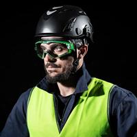 Univet 6X3 6X3-00-00 Ruimzichtbril Met anti-condens coating, Incl. UV-bescherming Zwart, Groen EN 166, EN 170, EN 172 DIN 166, DIN 170, DIN 172 - thumbnail