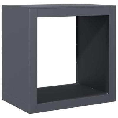 Haardhoutrek 60x40x60 cm staal antracietkleurig