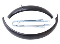 Spatbordset 16" ATB gemaakt van staal 60mm - zwart - thumbnail