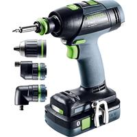 Festool T 18+3 HPC 4,0 I-Set Accu Schroefboormachine 18V 4.0Ah + 2x Hulpstukken in Systainer - 577609 - thumbnail
