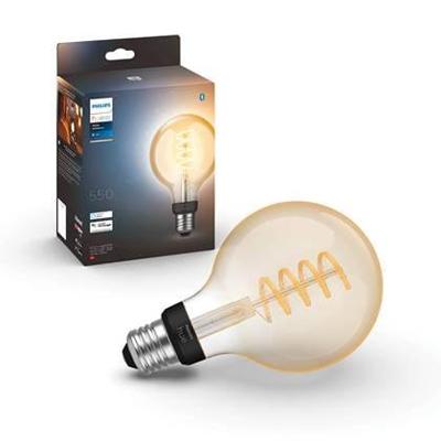 Philips Hue Hue LED-lamp 871951430148100 Energielabel: G (A - G) Hue White Ambiance Einzelpack Globe G93 Filament 300lm E27 7 W Warmwit tot koudwit