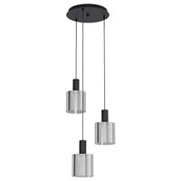 Eglo 3-lichts hanglampGorosiba met smoke glas - 98754 - thumbnail