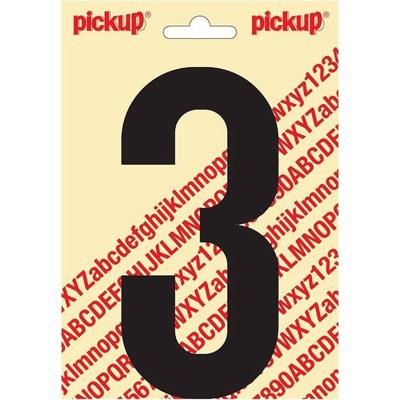 Plakcijfer Nobel Sticker cijfer 3 zwart Pickup - Pickup Plakcijfer Nobel Sticker cijfer 3 zwart Pickup - Pickup