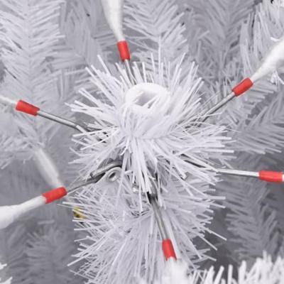 VidaXL Kunstkerstboom met scharnieren en sneeuw 270 cm