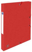 Elastobox oxford top file+ a4 25mm rood | 12 stuks - thumbnail