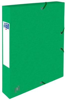 Elastobox oxford top file+ a4 40mm groen | 9 stuks
