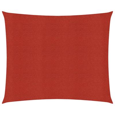 VidaXL Zonnezeil 160 g/m² 2x2 m hdpe rood