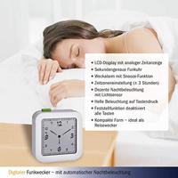 TFA Dostmann 60.2556.02 Wekker Zendergestuurd Wit Alarmtijden 1 - thumbnail