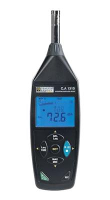 Chauvin Arnoux C.A 1310 Decibelmeter Datalogger 30 - 130 dB 20 Hz - 8 kHz Micro-USB, Jackplug-bus 2,5 mm Chauvin Arnoux C.A 1310 Decibelmeter Datalogger 30 - 130 dB 20 Hz - 8 kHz Micro-USB, Jackplug-bus 2,5 mm