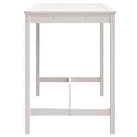 Tuintafel 121x82,5x110 cm massief grenenhout wit - thumbnail