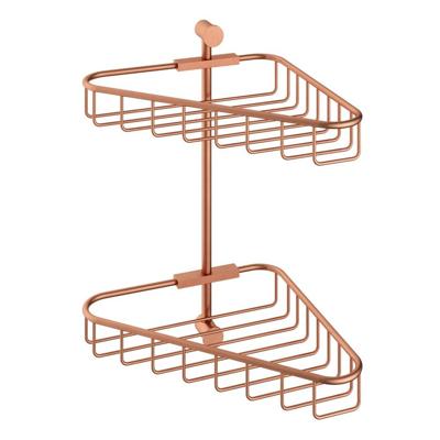 Hoekdraadkorf Hotbath Cobber Dubbel Wandmodel Geborsteld Koper Living Colours