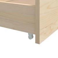 Bedframe met lades massief grenenhout 90x200 cm - thumbnail