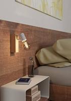 EGLO spot Townshend - wit/eikenkleur - Leen Bakker - thumbnail