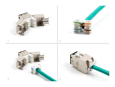 RJ45 LSA keystone set RJ45 LSA keystone set
