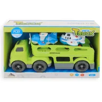 Jonotoys Kinetic vrachtwagen met 2 vliegtuigjes - thumbnail