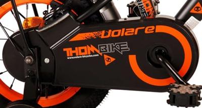 Volare thombike kinderfiets - jongens - 12 inch - zwart oranje - twee handremmen