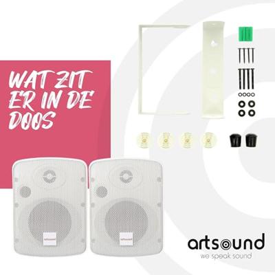 Artsound ASW55.2T Passieve Waterdichte Luidspreker - Wit (Paar)