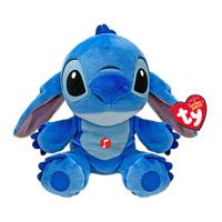 TY Beanie Babies Disney Knuffel Stitch 15 cm + Geluid - thumbnail