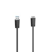 Hama 00200627 USB-kabel USB 3.2 Gen1 USB-A stekker, USB-micro-B 3.0 stekker 1.50 m Zwart - thumbnail