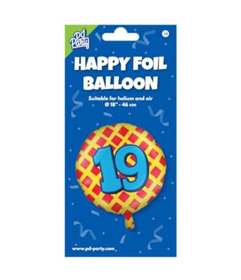 Paperdreams Happy folie ballon - 19 jaar