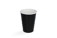 Milkshakebeker klein 360ml 12oz zwart karton - thumbnail