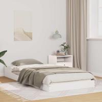Bedframe Wit 75 x 190 cm Massief grenenhout - thumbnail