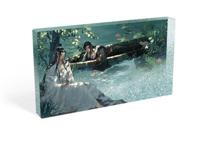 Grandmaster of Demonic Cultivation Acryl Block with Glitter Wei Wuxian & Lan Wangji Lotus Pond 17 x 10 cm - thumbnail