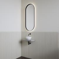 Fonteinset | BWS Leto | Planchet Agaat Grijs | Waskom Glans Wit - thumbnail