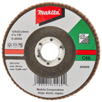 Makita Accessoires Lamellenschuurschijf 125mm C60 - D-28092 - D-28092 - thumbnail