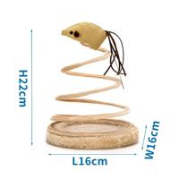 Nobleza Kattenspeelgoed - Muis op veer - thumbnail