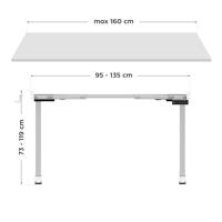 Elektrisch bed frame Xeno 4.5 White - thumbnail