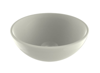 Plieger Waskom Opbouw Mini Round 26x12 cm Keramiek Glanzend Wit - thumbnail