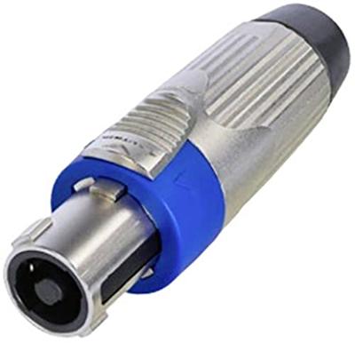 Neutrik NLT4FXX Stekker Zilver, Blauw 1 stuk(s)